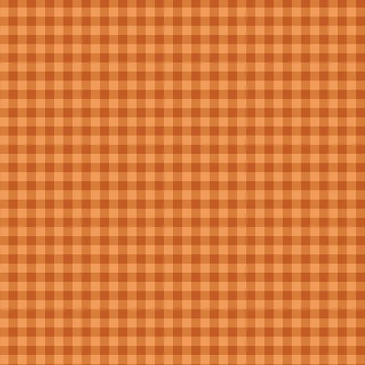 [PB-CMIL-6223O] Cider Mill Harvest Gingham Orange from P&B Textiles