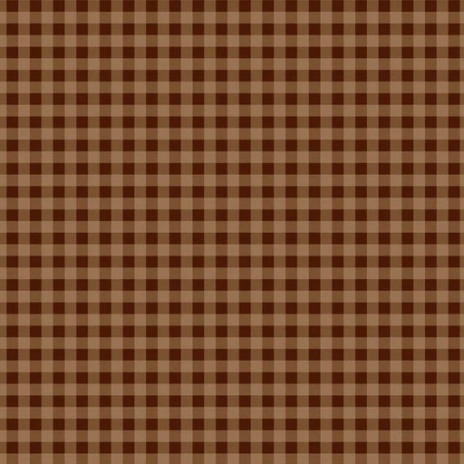 [PB-CMIL-6223Z] Cider Mill Harvest Gingham Brown from P&B Textiles