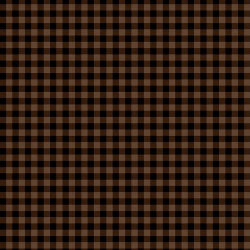 [PB-CMIL-6223ZZ] Cider Mill Harvest Gingham Dark Brown from P&B Textiles