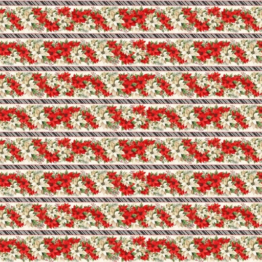 [LUM-W110-005-306] Poinsettia Radiance Repeating Stripe Multi from Lumin Fabrics