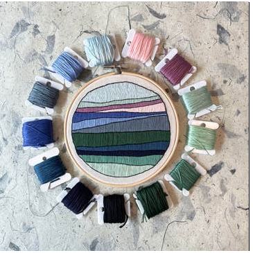 [KW-EMB-0022] Landscape 3 Embroidery Kit by Kate Wyatt