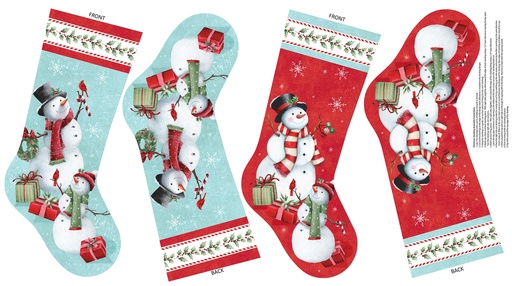 [NOR-28820-10] Holly Jolly Stocking Panel White Multi from Northcott