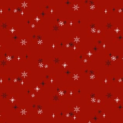 [NOR-RD1010-26] Rudolph the Red-Nosed Reindeer Snow Dark Red from Northcott Fabrics