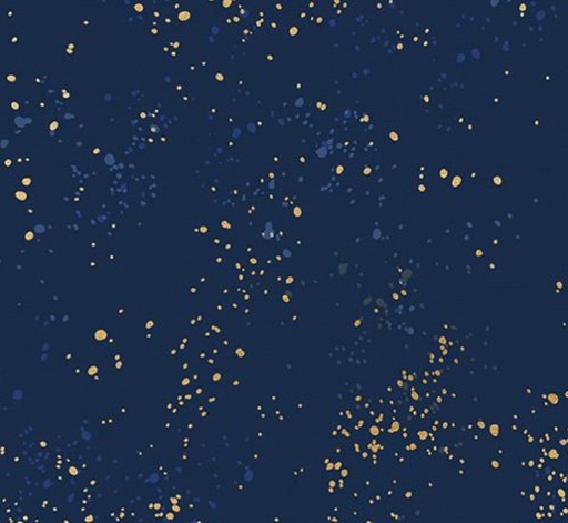 [MOD-1117-105LM] Speckled Canvas Metallic Navy by Rashida Coleman Hale from Ruby Star Society