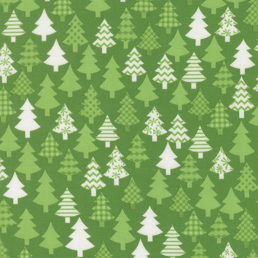 [MOD-22502-13] Snow Time Christmas Trees Evergreen by Me and My Sister Designs from Moda Fabrics