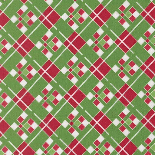 [MOD-22505-13] Snow Time Vintage Plaid Evergreen by Me and My Sister Designs from Moda Fabrics