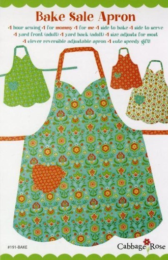 [CR-191BSA] Bake Sale Apron Pattern from Cabbage Rose