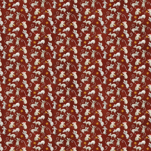 [RB-C17833-RED] Northern Christmas Mice Red by Teresa Kogut from Riley Blake Designs