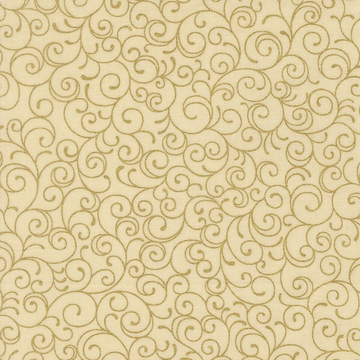 [MOD-33865-11M] Merry Manor Metallic 2025 Metallic Swirls Cream from Moda Fabrics