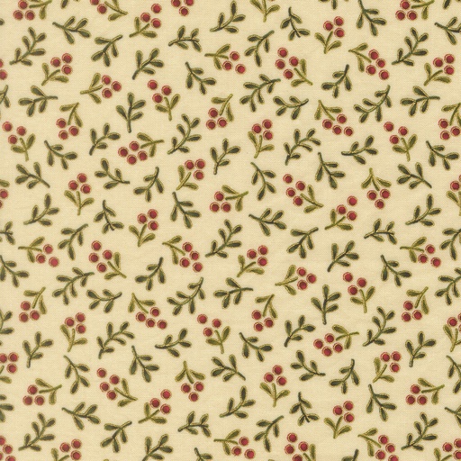 [MOD-33866-11M] Merry Manor Metallic 2025 Metallic Berry Blender Cream from Moda Fabrics