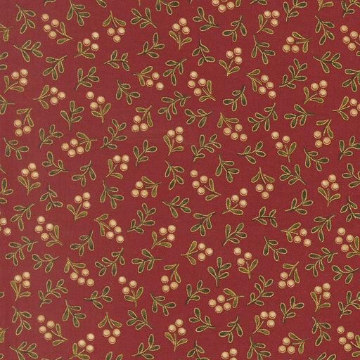 [MOD-33866-12M] Merry Manor Metallic 2025 Metallic Berry Blender Crimson from Moda Fabrics