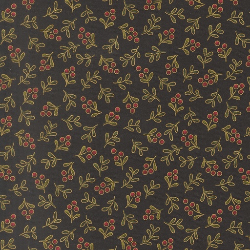 [MOD-33866-14M] Merry Manor Metallic 2025 Metallic Berry Blender Ebony from Moda Fabrics