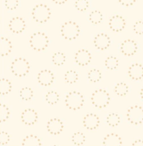[PB-AC1500188-W] Apple Cider 15 Circle Dots White on White from P&B Textiles