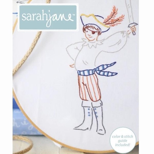 [SJS-PIRATEKIDS] Pirate Kids Embroidery Pattern From Sarah June