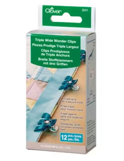 [CKR-3241CV] Triple Wide Wonder Clips 12 ct