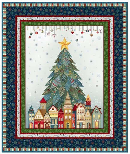[PP-SnowyNight] Snowy Night Quilt by Henry Glass