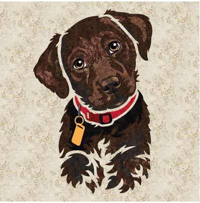 [LC-Cooper] Cooper the Chocolate Lab Dog Laser Cut Kit by Madi Hastings
