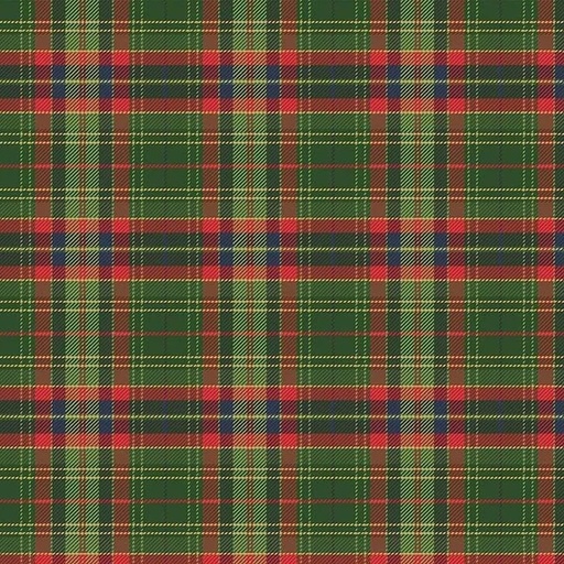 [RB-16558-GREEN] More Christmas Wishes Lumberjack Green from Riley Blake