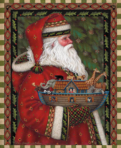 [RB-PD17981-PANEL] Picture a Christmas II Santa & Ark Panel from Riley Blake