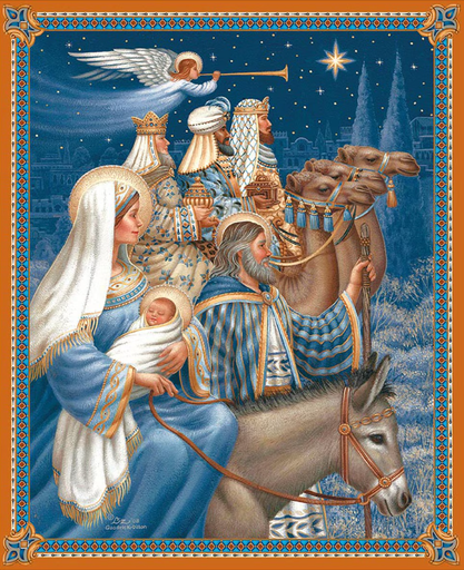 [RB-PD17983-PANEL] Picture a Christmas II The Nativity Panel from Riley Blake