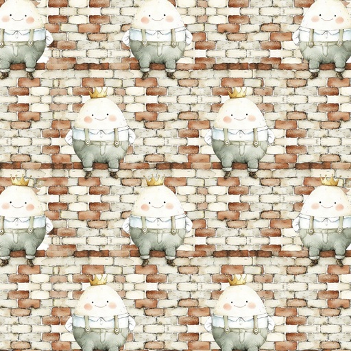[BLAN-4839-41] Nursery Rhyme Time Humpty Dumpty Ivory by Oleander Studio from Blank Quilting