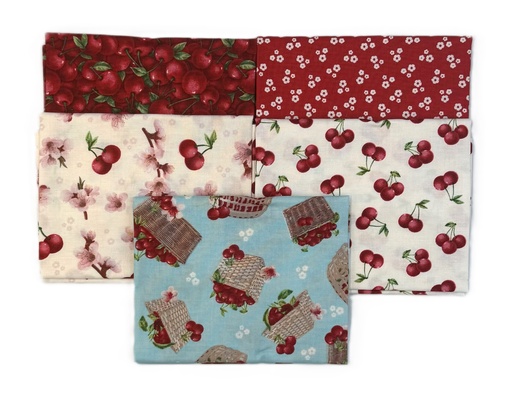 [PP-ChersBFQB] Cherries Baby Fat Quarter Bundle