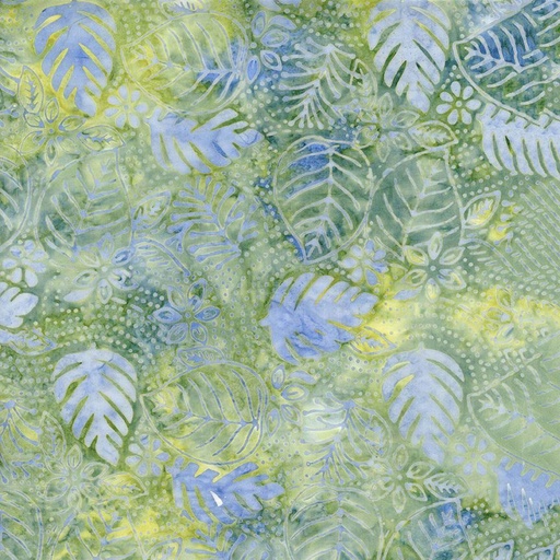 [TTR-TONGA-B2163-POND] Radiant Meadow Fancy Tropical Floral Pond from Timeless Treasures