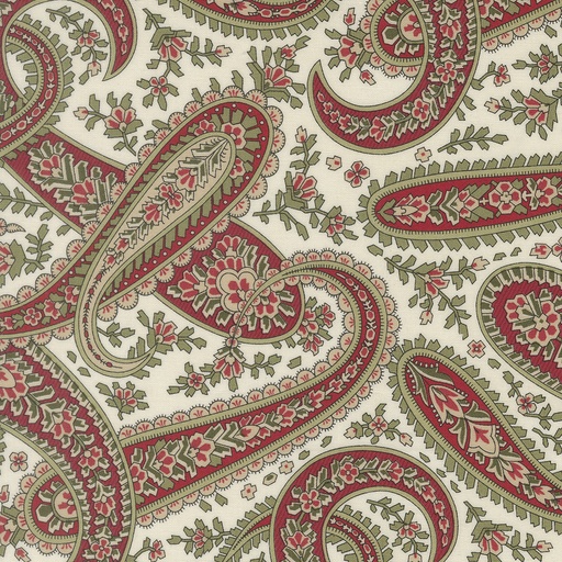 [MOD-44422-11] Candlelight Christmas Plaza Paisley on Cream by 3 Sisters from Moda Fabrics