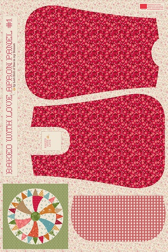 [RB-HD18122-PANEL] Baked With Love Apron Panel #1 by Lori Holt from Riley Blake Designs
