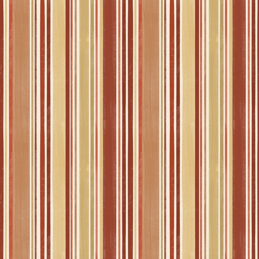 [LUM-W135-029-323] Paddle & Pine Stripes Red/Yellow from White Owl Textiles