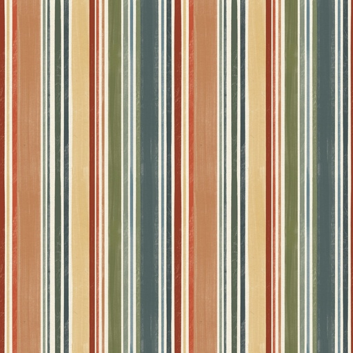 [LUM-W135-029-523] Paddle & Pine Stripes Multi from White Owl Textiles