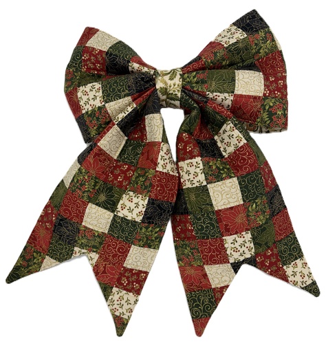 [PP-PQBChris] Patchwork Quilted Bow Christmas