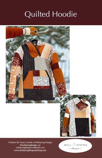 [WELL-WDP-111] Quilted Hoodie Pattern by Casey Cometti of Wellspring Designs