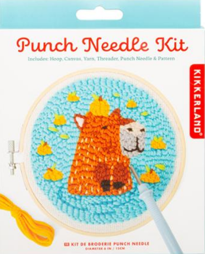 [GG-279] Capybara Punch Needle Kit by Kikkerland