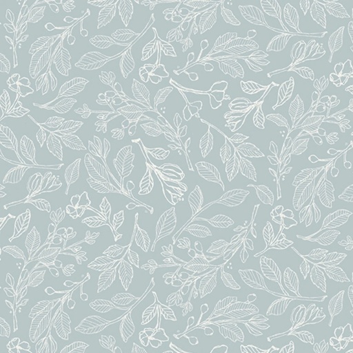 [STE-9279-11] Unexpected Red Fine Line Florals Slate by Rebecca Canale from Studio E Fabrics