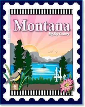 [ZEB-80062M] State Stamp: Montana