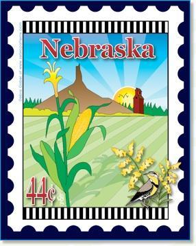 [ZEB-80063M] State Stamp: Nebraska