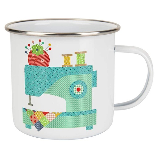 [RB-ST-14746] Vintage Happy 2 Enamel Tin Mug by Lori Holt from Riley Blake Designs