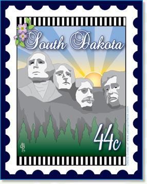 [ZEB-80073M] State Stamp: South Dakota