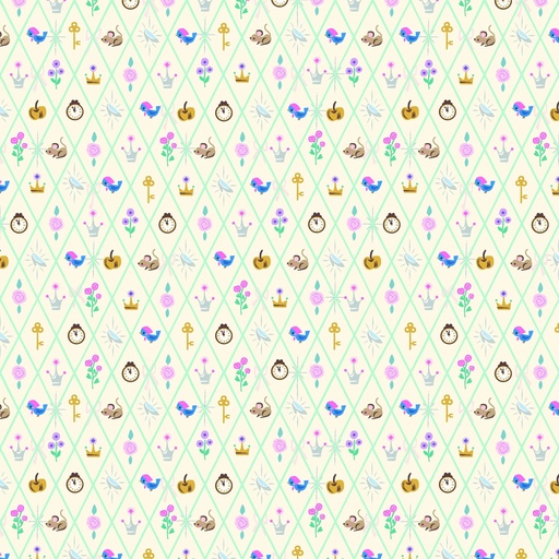 [RB-SC18075-VW] Wishes Diamond Vintage White Sparkle by Jill Howarth from Riley Blake