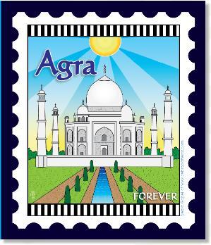 [ZEB-80122M] International City Stamp: Agra