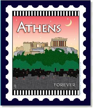 [ZEB-80125M] International City Stamp: Athens