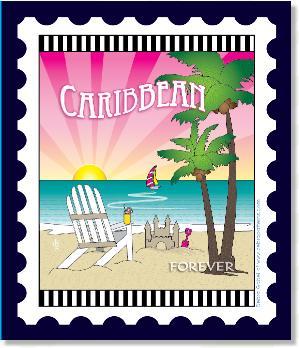 [ZEB-80092M] International City Stamp: Caribbean