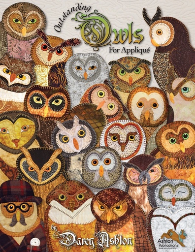 [CKR-APBK12] Outstanding Owls for Applique Book