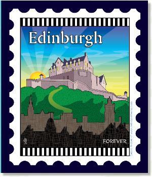 [ZEB-80095M] International City Stamp: Edinburgh