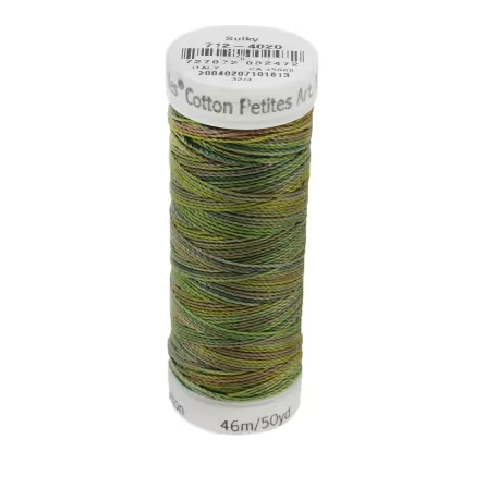 [CKR-712-4020] Sulky 12 Wt Cotton Petites Blendables Moss Medley 50 yd
