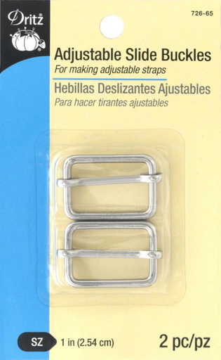 [DRI-S-726-65] Dritz 1" Adjustable Slide Buckle - Nickle