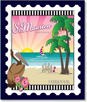 [ZEB-80172M] International City Stamp: Saint Maartin