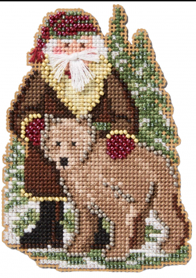 [WIC-MH202633] Katmai Santa Cross Stitch & Bead Kit