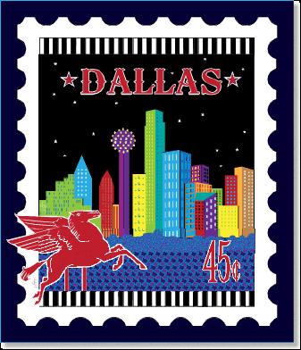 [ZEB-80137M] City Stamp: Dallas